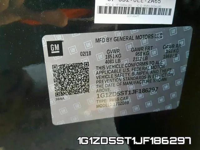1G1ZD5ST1JF186297 фото 2