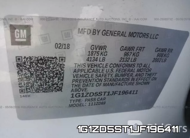 1G1ZD5ST1JF196411 фото 10