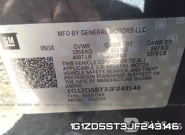 1G1ZD5ST3JF243146 фото 8