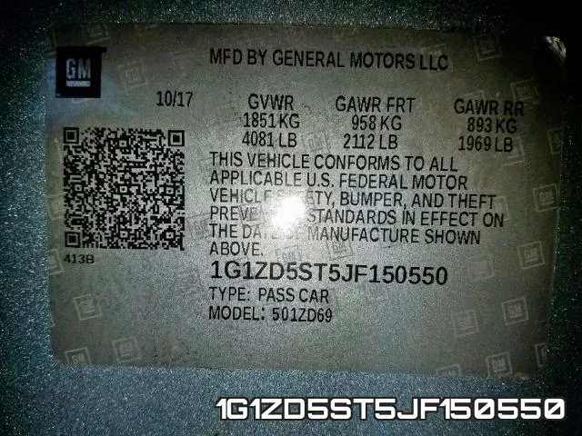 1G1ZD5ST5JF150550 фото 2