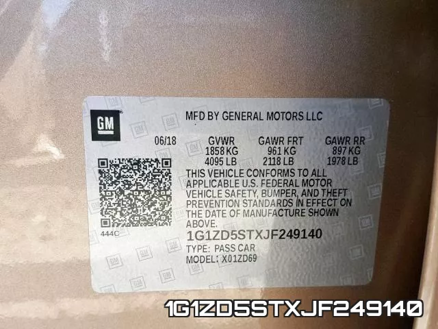 1G1ZD5STXJF249140 фото 2