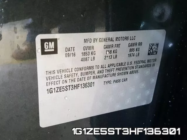 1G1ZE5ST3HF136301 фото 2