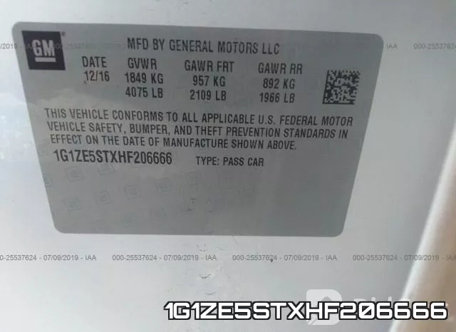1G1ZE5STXHF206666 фото 10