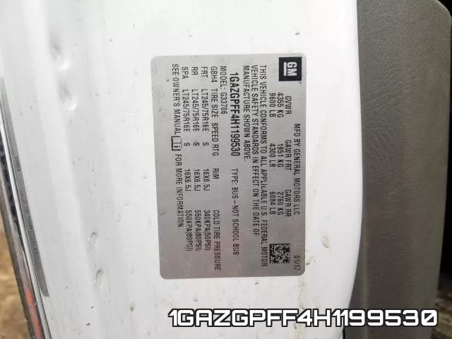 1GAZGPFF4H1199530 фото 2