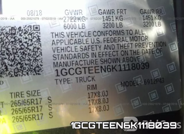 1GCGTEEN6K1118039 фото 8