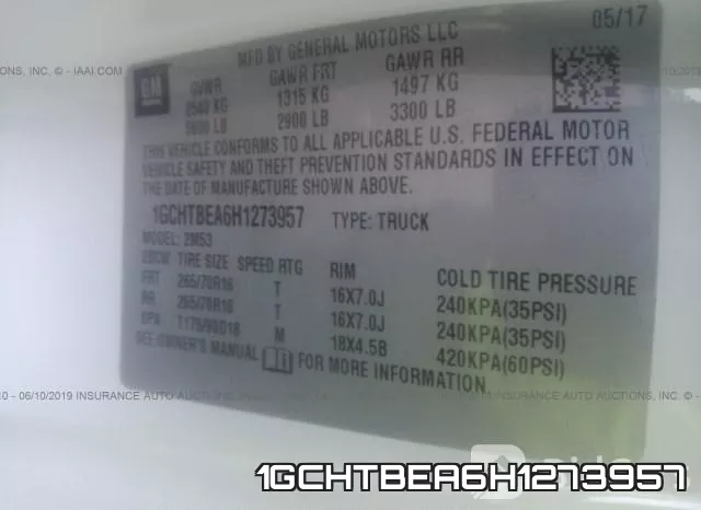 1GCHTBEA6H1273957 фото 10