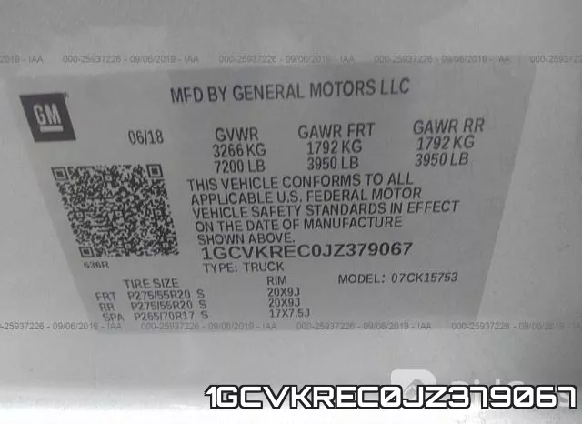 1GCVKREC0JZ379067 фото 7