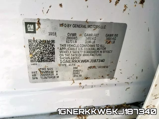 1GNERKKW6KJ187340 фото 2