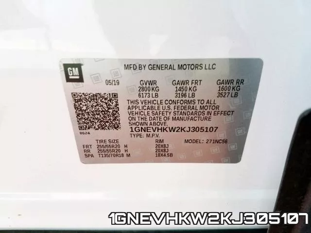 1GNEVHKW2KJ305107 фото 2