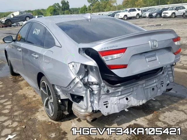 1HGCV1F34KA105421 фото 4