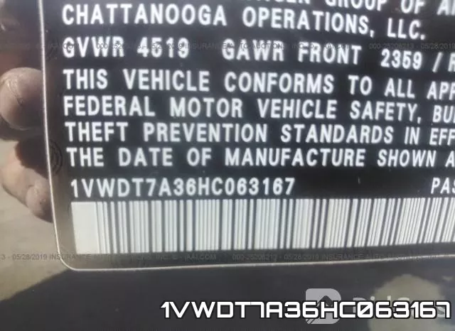 1VWDT7A36HC063167 фото 10