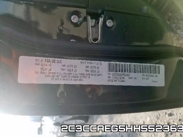 2C3CCAEG5HH552363 фото 2