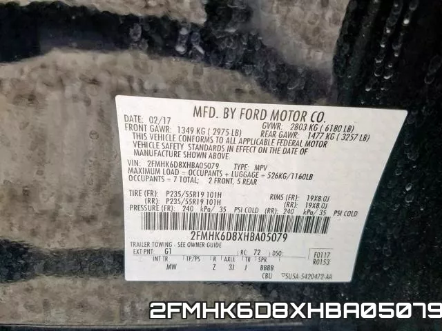 2FMHK6D8XHBA05079 фото 2