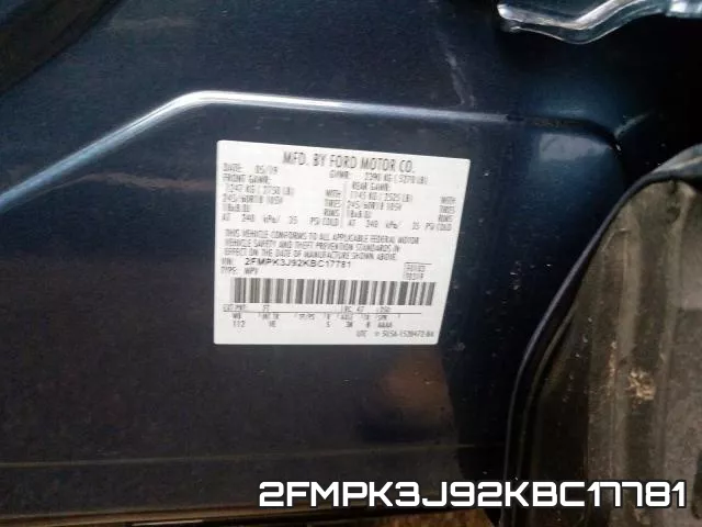 2FMPK3J92KBC17781 фото 2