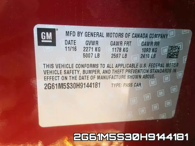 2G61M5S30H9144181 фото 2