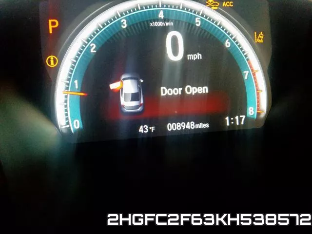 2HGFC2F63KH538572 фото 9