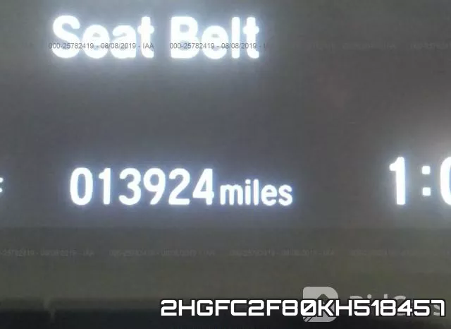 2HGFC2F80KH518457 фото 8