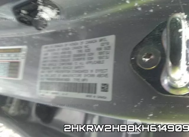 2HKRW2H88KH614909 фото 10
