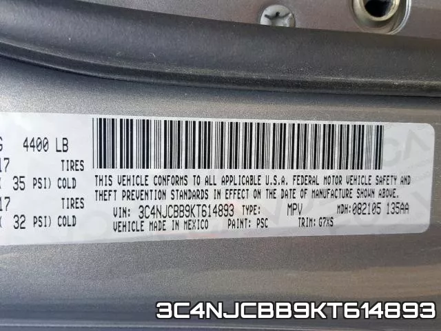 3C4NJCBB9KT614893 фото 2