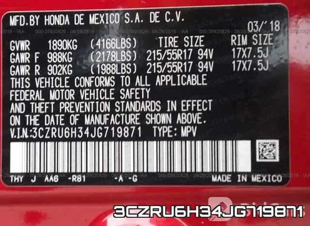 3CZRU6H34JG719871 фото 10
