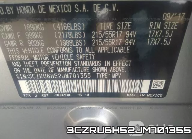 3CZRU6H52JM701355 фото 10