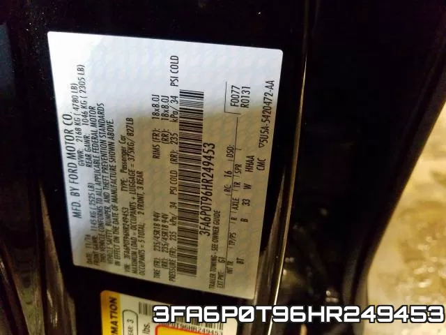 3FA6P0T96HR249453 фото 2