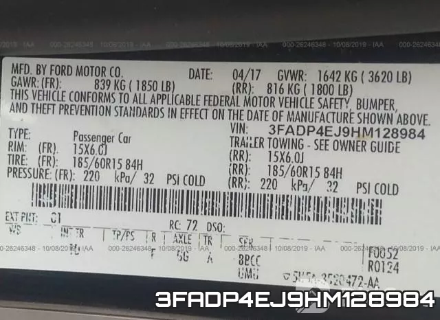 3FADP4EJ9HM128984 фото 10