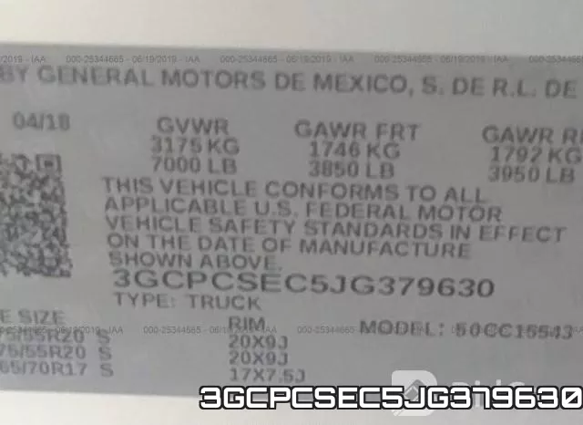 3GCPCSEC5JG379630 фото 10