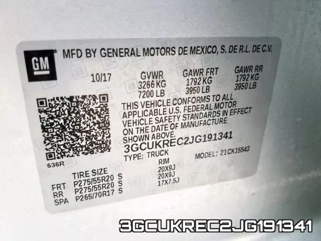 3GCUKREC2JG191341 фото 2