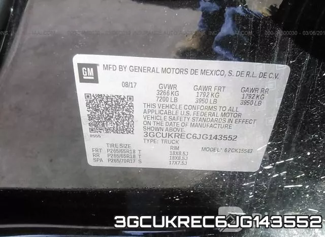 3GCUKREC6JG143552 фото 8