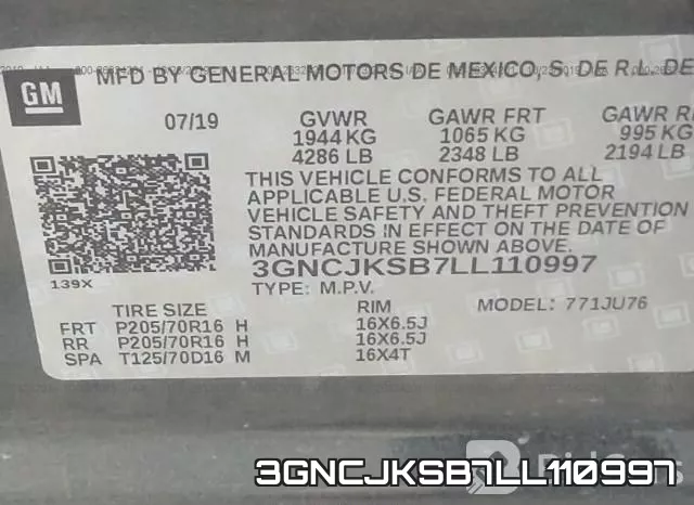 3GNCJKSB7LL110997 фото 10