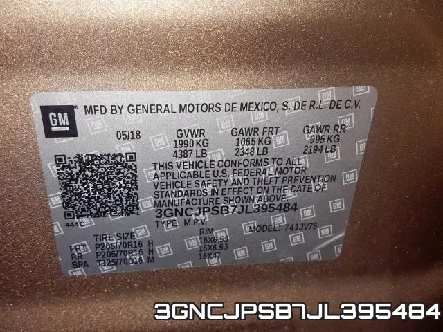 3GNCJPSB7JL395484 фото 2