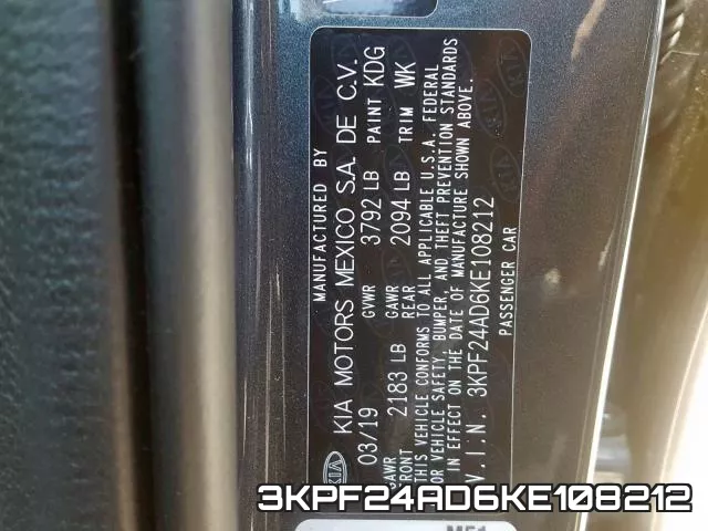 3KPF24AD6KE108212 фото 2
