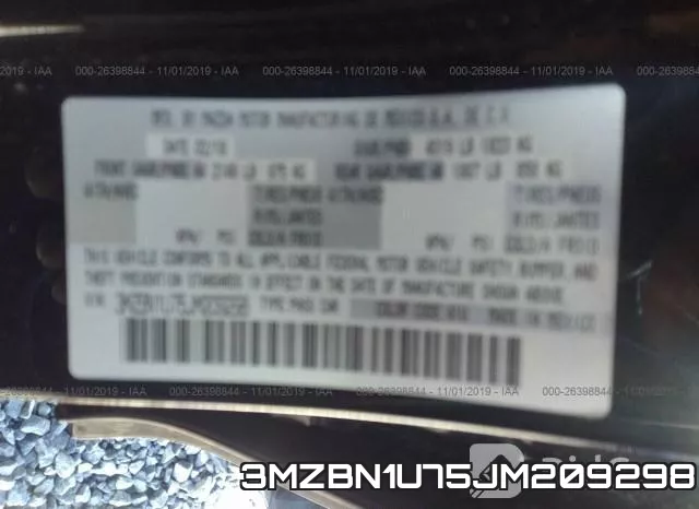 3MZBN1U75JM209298 фото 10