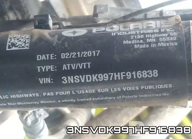 3NSVDK997HF916838 фото 2