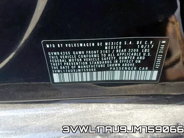 3VWL17AU9JM759066 фото 2