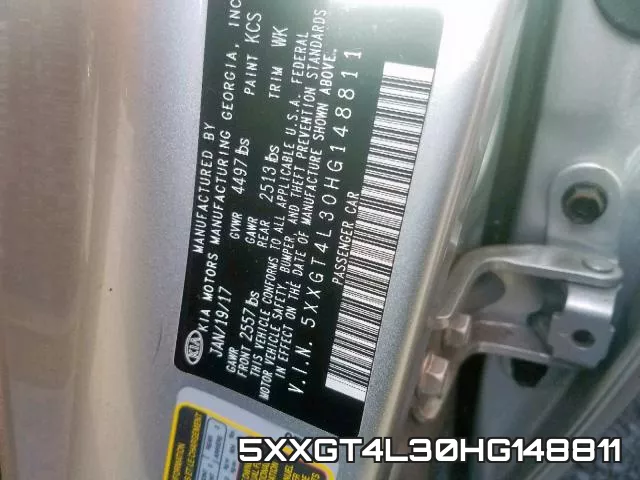 5XXGT4L30HG148811 фото 2