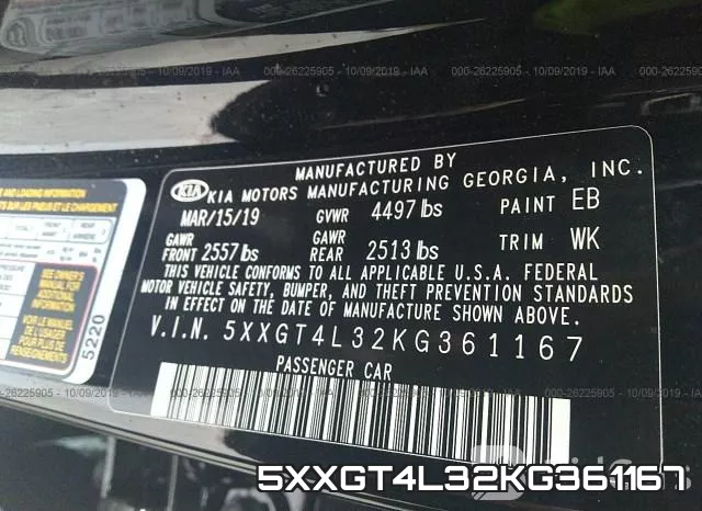 5XXGT4L32KG361167 фото 9