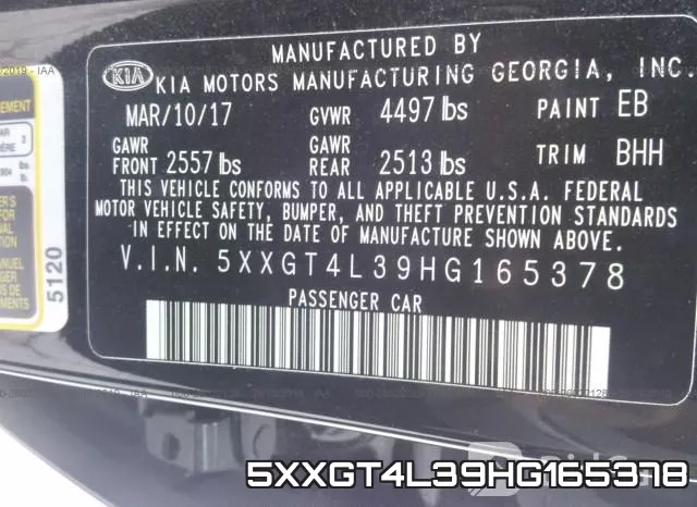 5XXGT4L39HG165378 фото 10