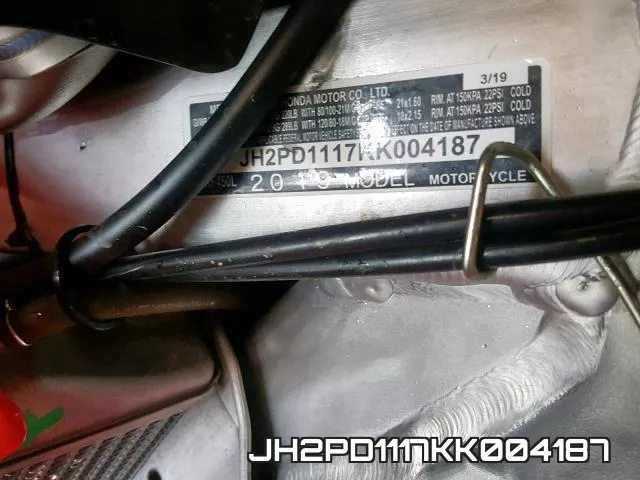 JH2PD1117KK004187 фото 2