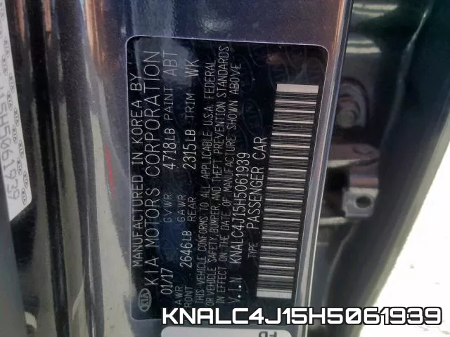 KNALC4J15H5061939 фото 2