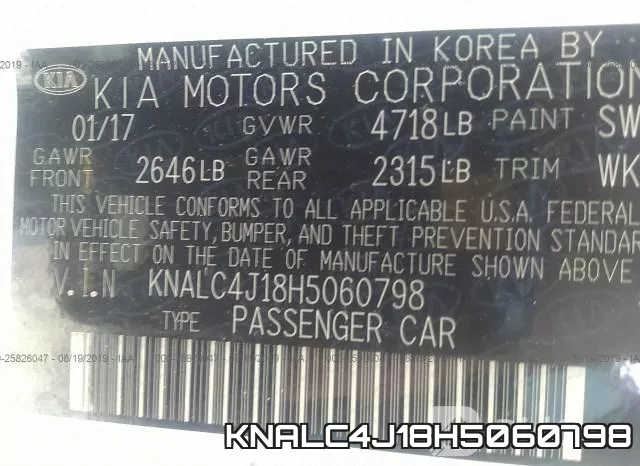 KNALC4J18H5060798 фото 10