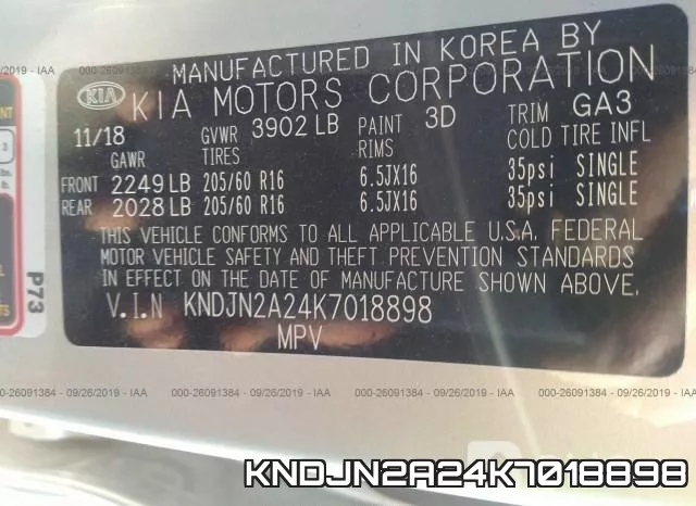 KNDJN2A24K7018898 фото 8