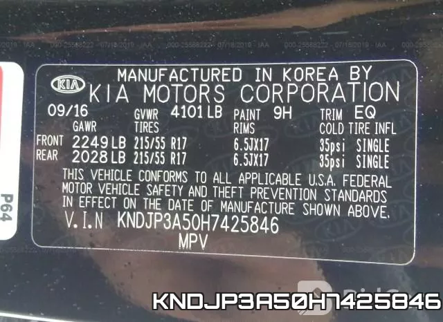 KNDJP3A50H7425846 фото 10