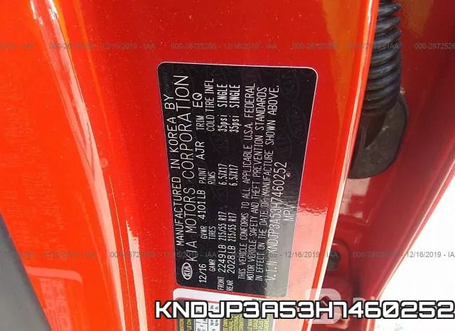 KNDJP3A53H7460252 фото 10
