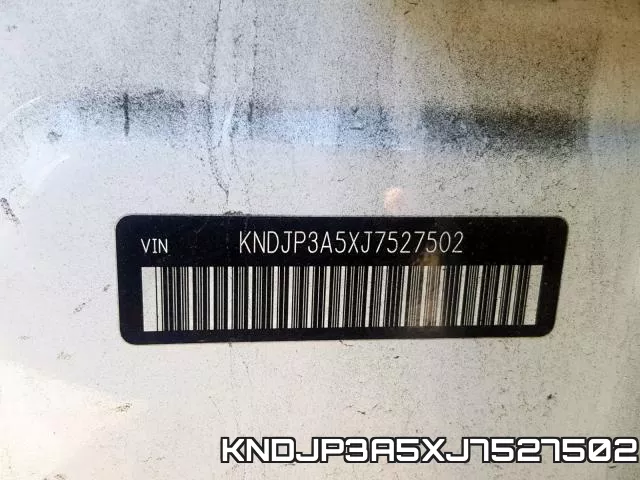 KNDJP3A5XJ7527502 фото 2