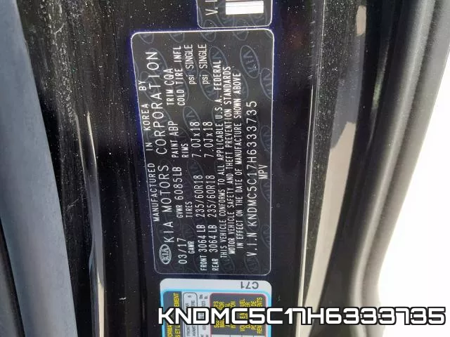 KNDMC5C17H6333735 фото 2