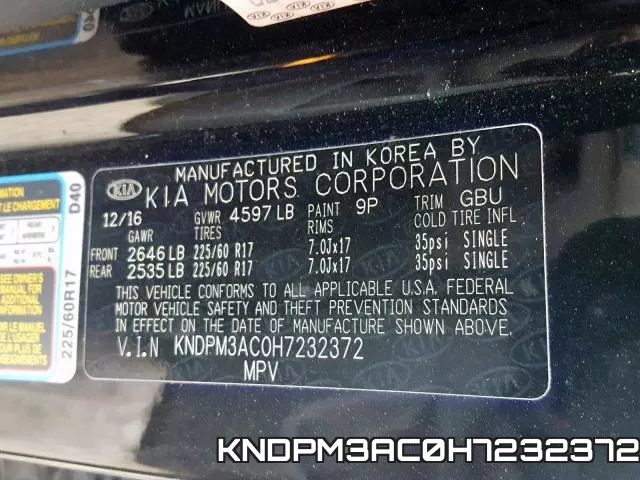KNDPM3AC0H7232372 фото 2