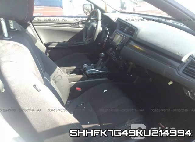 SHHFK7G49KU214994 фото 6