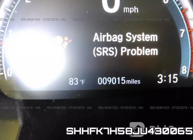 SHHFK7H58JU430065 фото 8